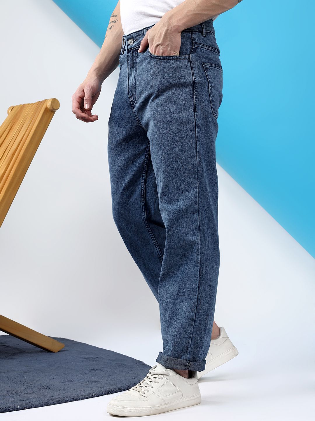 Kotty Men Slim Fit Low-Rise Stretchable Jeans