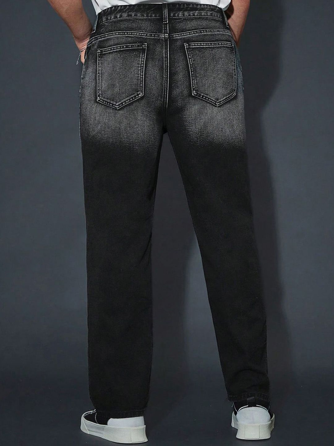 Kotty Men Stretchable Black Jeans