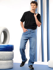 Kotty Men Comfort Regular Fit Mid-Rise Stretchable Jeans