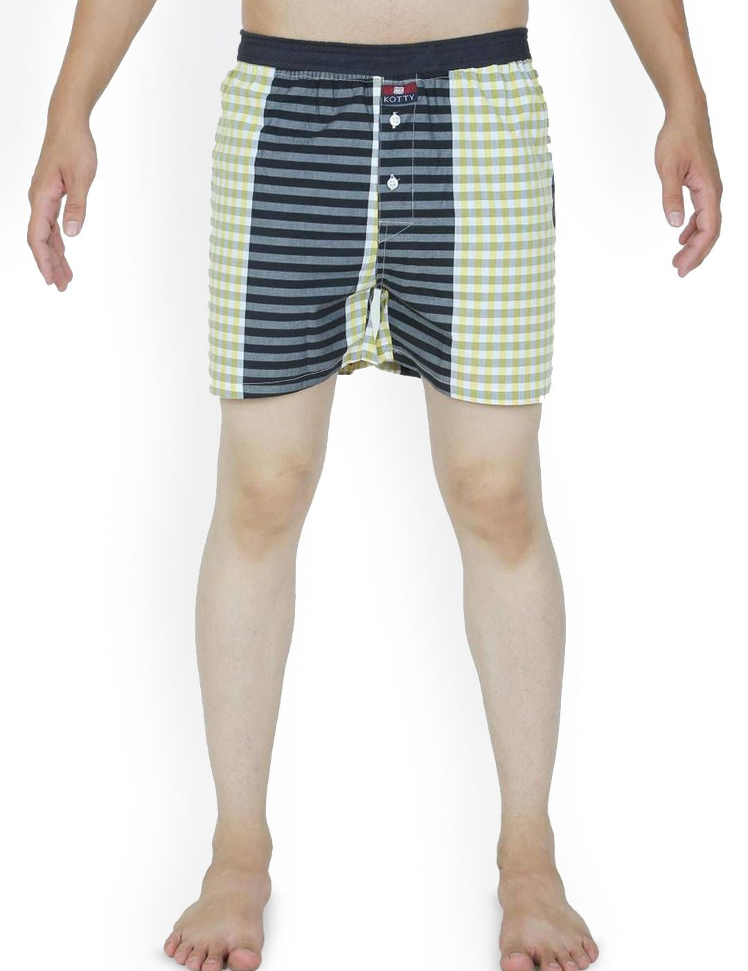 Kotty Men Checked Mid-Rise Boxer KTTNEWBOXER36S