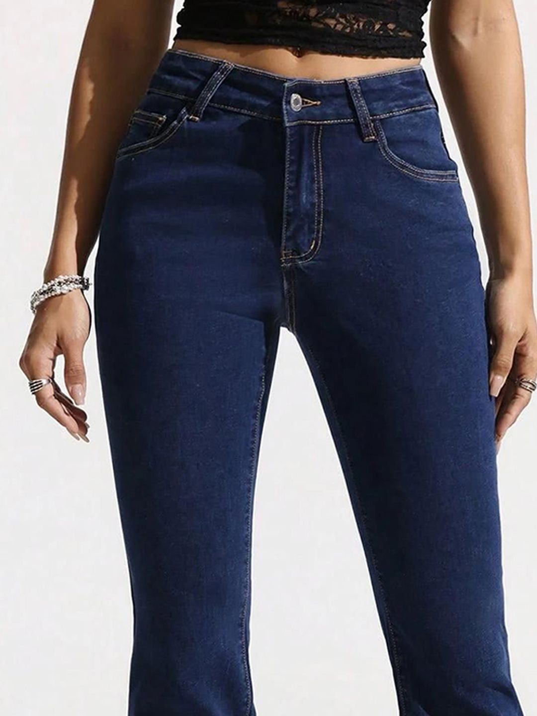 Kotty Women Bootcut High-Rise Stretchable Jeans