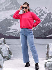 Kotty Women Round Neck Long Sleeves Sweatshirt