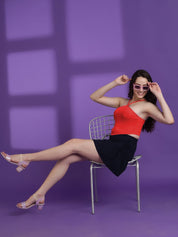 Kotty Women Solid Shoulder Straps Top