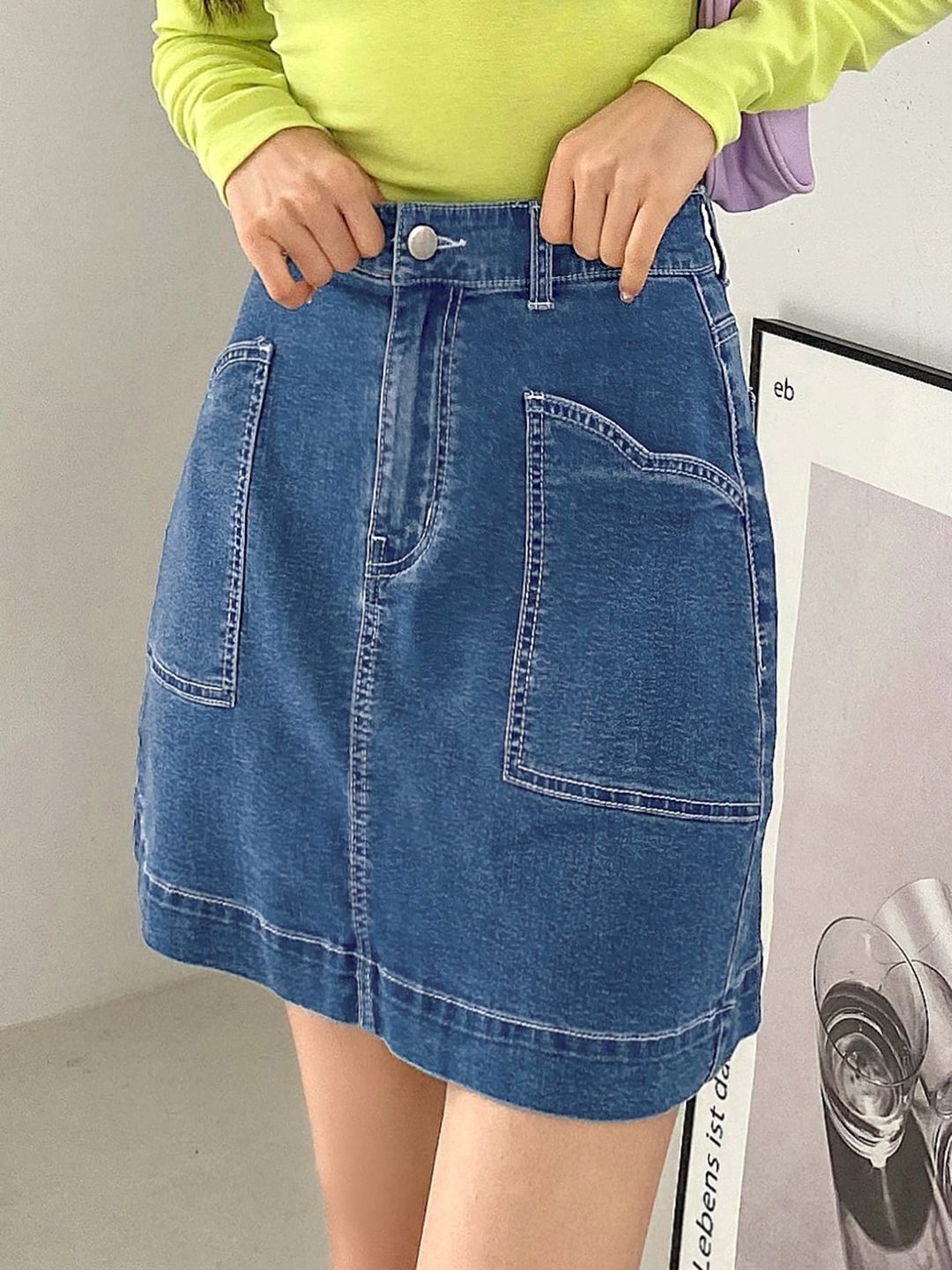 Kotty A-Line Above Knee Length Skirt