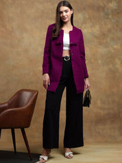 Kotty Solid Long Sleeves Overcoat