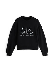 Kotty Women Typography Printed Long Sleeves Sweatshirt