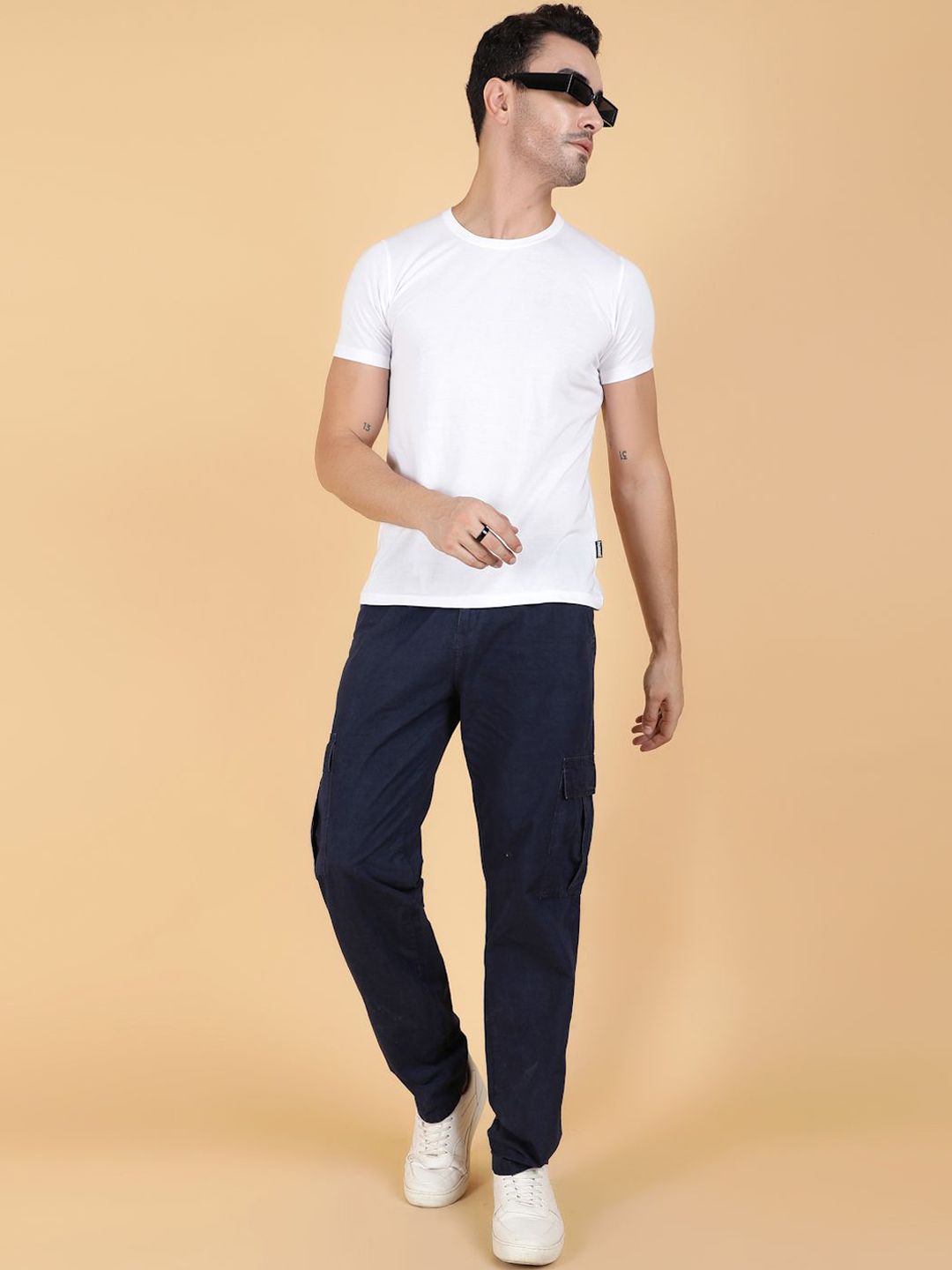 Kotty Men Easy Wash Regular Fit Cargos Trousers