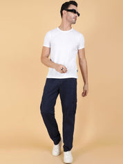 Kotty Men Easy Wash Regular Fit Cargos Trousers