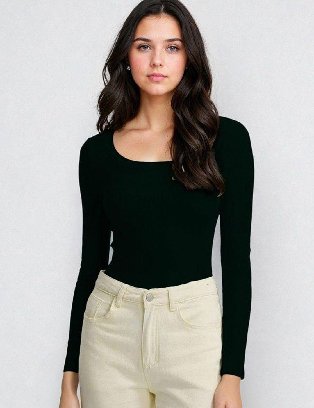 Kotty  Black and Green Long Sleeves T-Shirt with Trouser