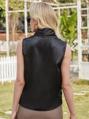 Kotty Women Solid Halter Neck Satin Top