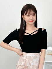 Kotty Women Solid Square Neck Top