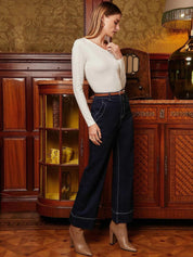 Kotty Women Bootcut High-Rise Stretchable Jeans