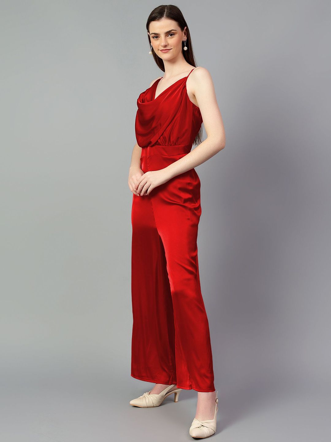 Kotty Cowl Neck Basic Jumpsuit