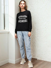 Kotty Women Typography Printed Round Neck Sweatshirt