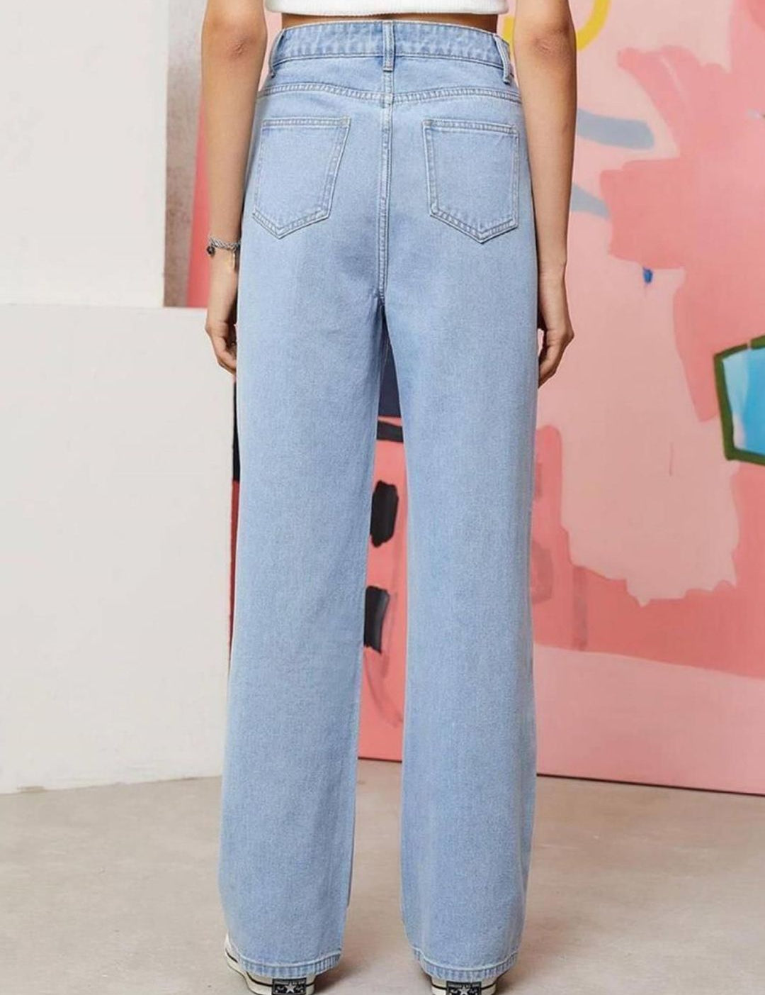 Kotty Women Straight Fit High-Rise Stretchable Jeans