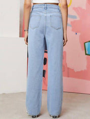 Kotty Women Straight Fit High-Rise Stretchable Jeans