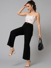 Kotty Women Flared High-Rise Stretchable Jeans