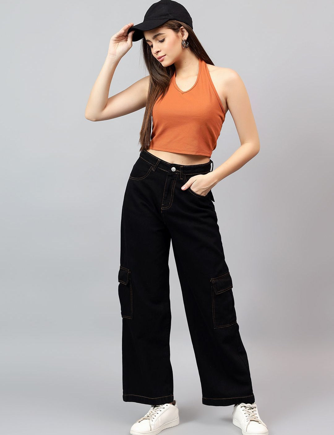 Kotty Women Straight Fit High-Rise Stretchable Jeans