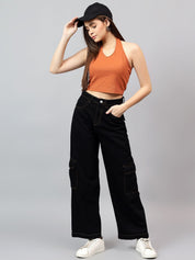 Kotty Women Straight Fit High-Rise Stretchable Jeans