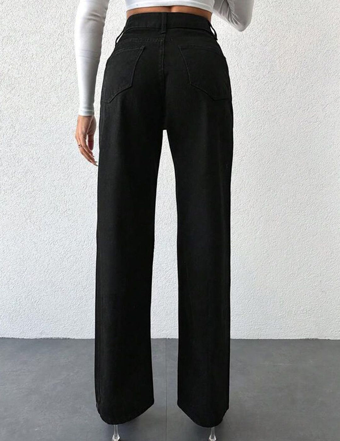 Kotty Women Jean Straight Fit High-Rise Stretchable Jeans