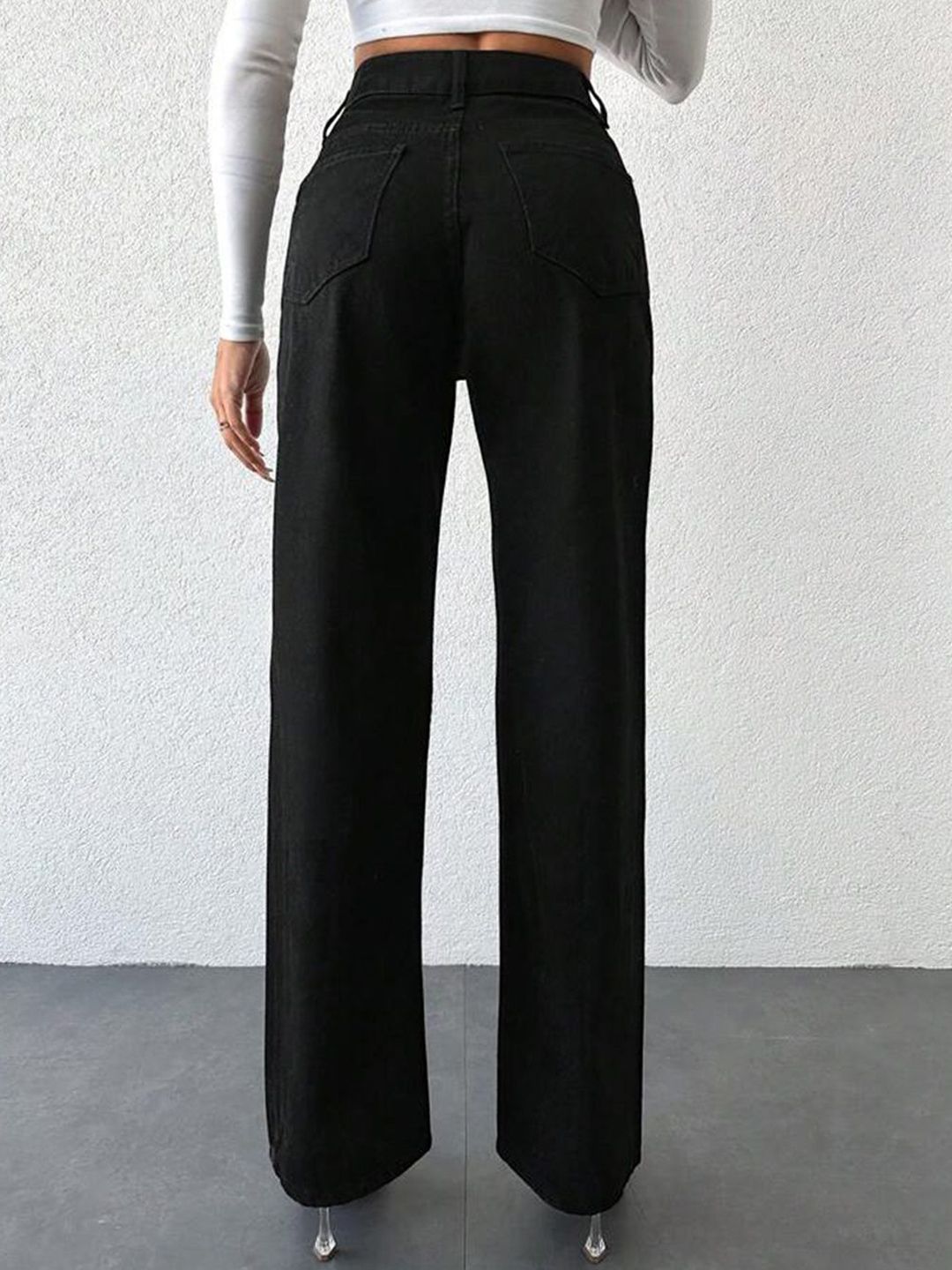 Kotty Women Jean Straight Fit High-Rise Stretchable Jeans