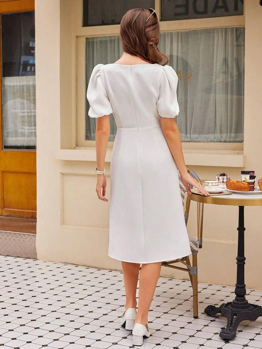 Kotty Square Neck Sheath Dress