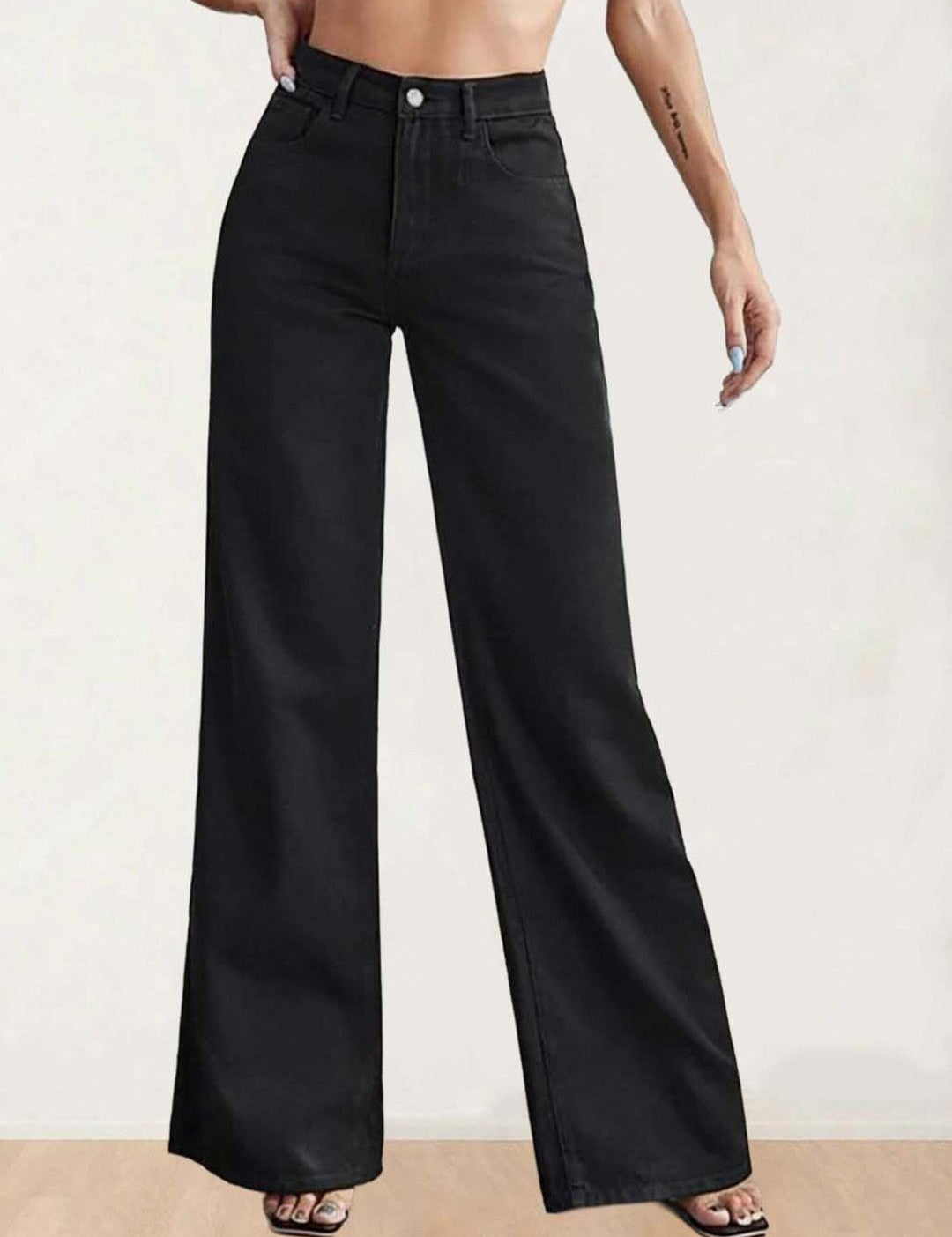 Kotty Women Wide Leg High-Rise Stretchable Jeans