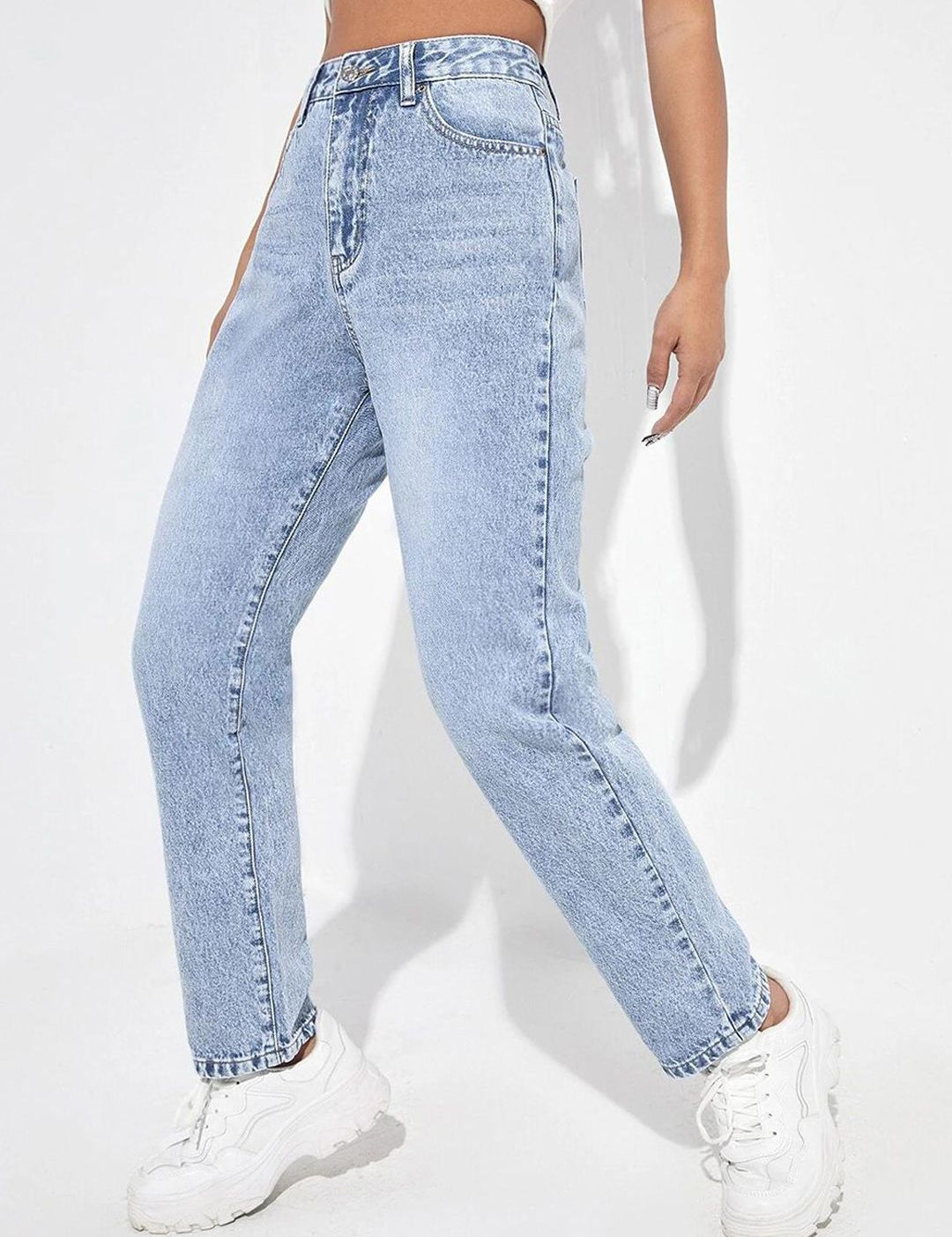 Kotty Women Regular Fit Cotton High-Rise Jeans