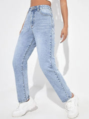 Kotty Women Regular Fit Cotton High-Rise Jeans