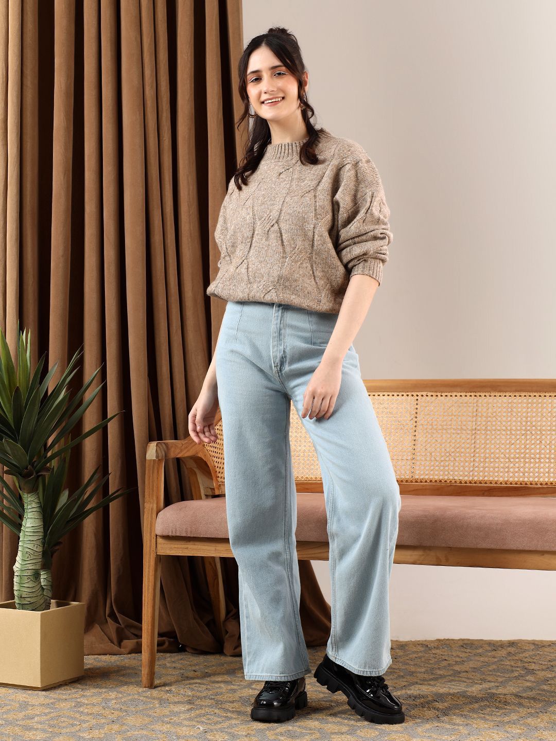 Kotty Women Cable Knit Pullover