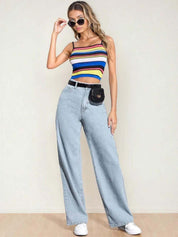 Kotty Women Straight Fit High-Rise Stretchable Jeans