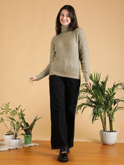 Kotty Women Turtle Neck Pullover Sweaters