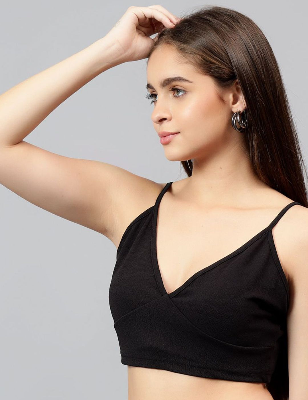 Kotty Women Solid V-Neck Top