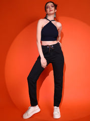 Kotty Women Solid Shoulder Straps Top