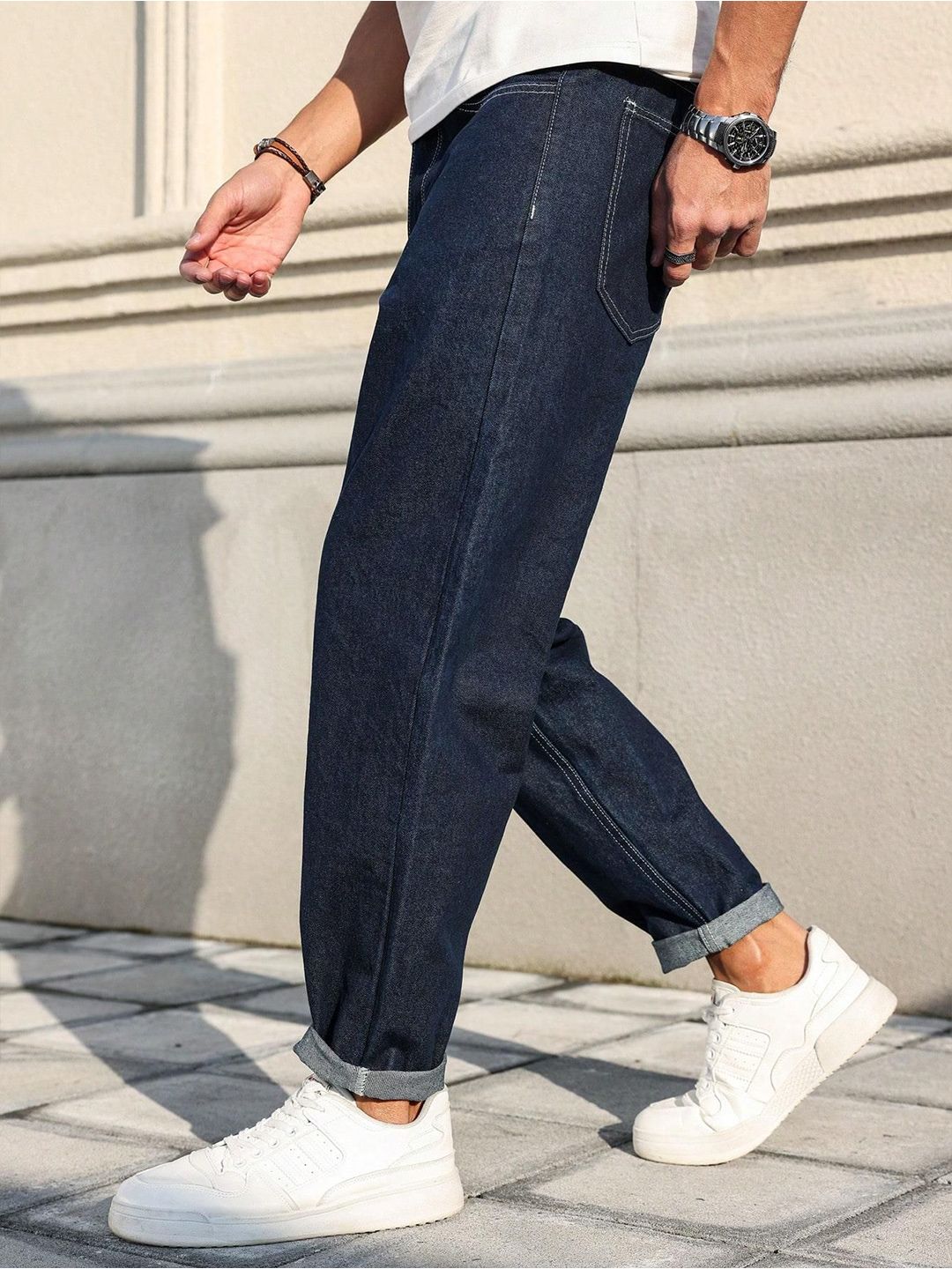 Kotty Men Straight Fit Low-Rise Stretchable Jeans