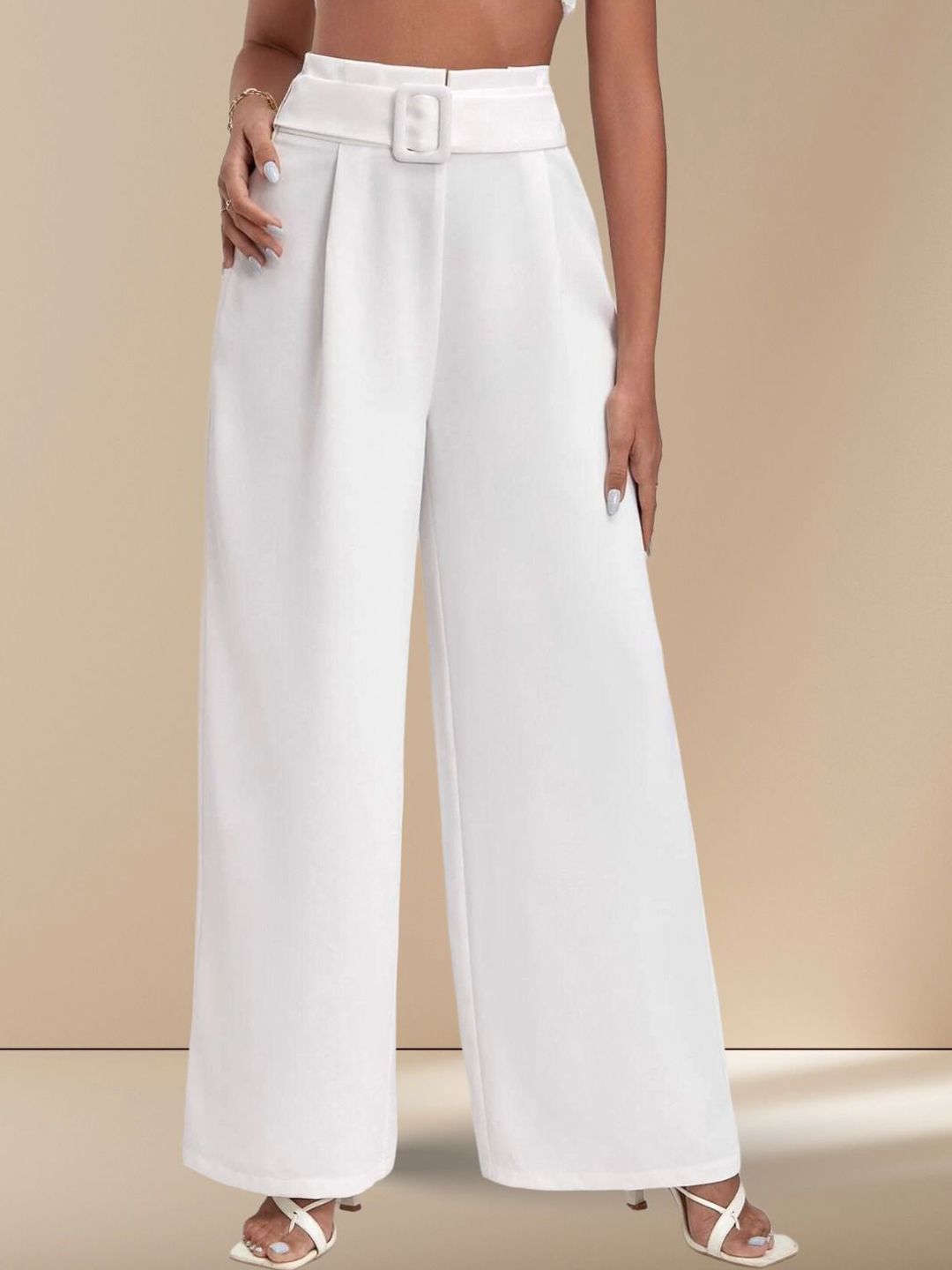 Kotty Women Straight Fit High-Rise Trousers