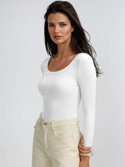 Kotty White and Black Scoop Neck T-Shirt with Trouser