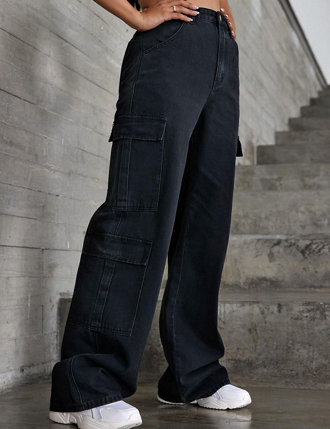 Kotty Women Jean Wide Leg High-Rise Stretchable Jeans