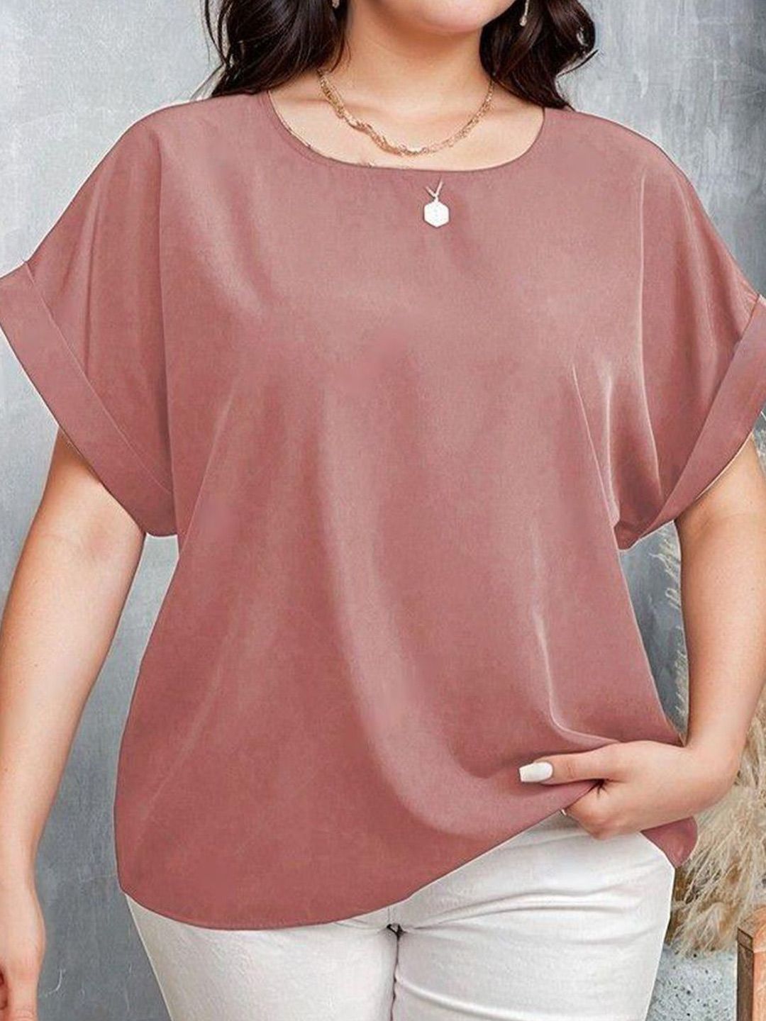 KOTTY Roll-Up Sleeves Top