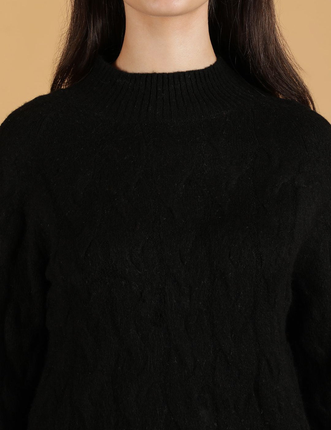 Kotty Women Turtle Neck Pullover Cotton Sweater