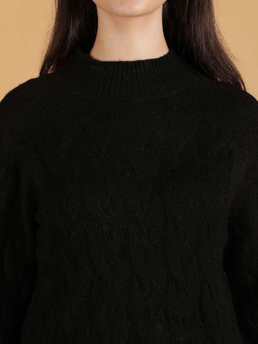 Kotty Women Turtle Neck Pullover Cotton Sweater