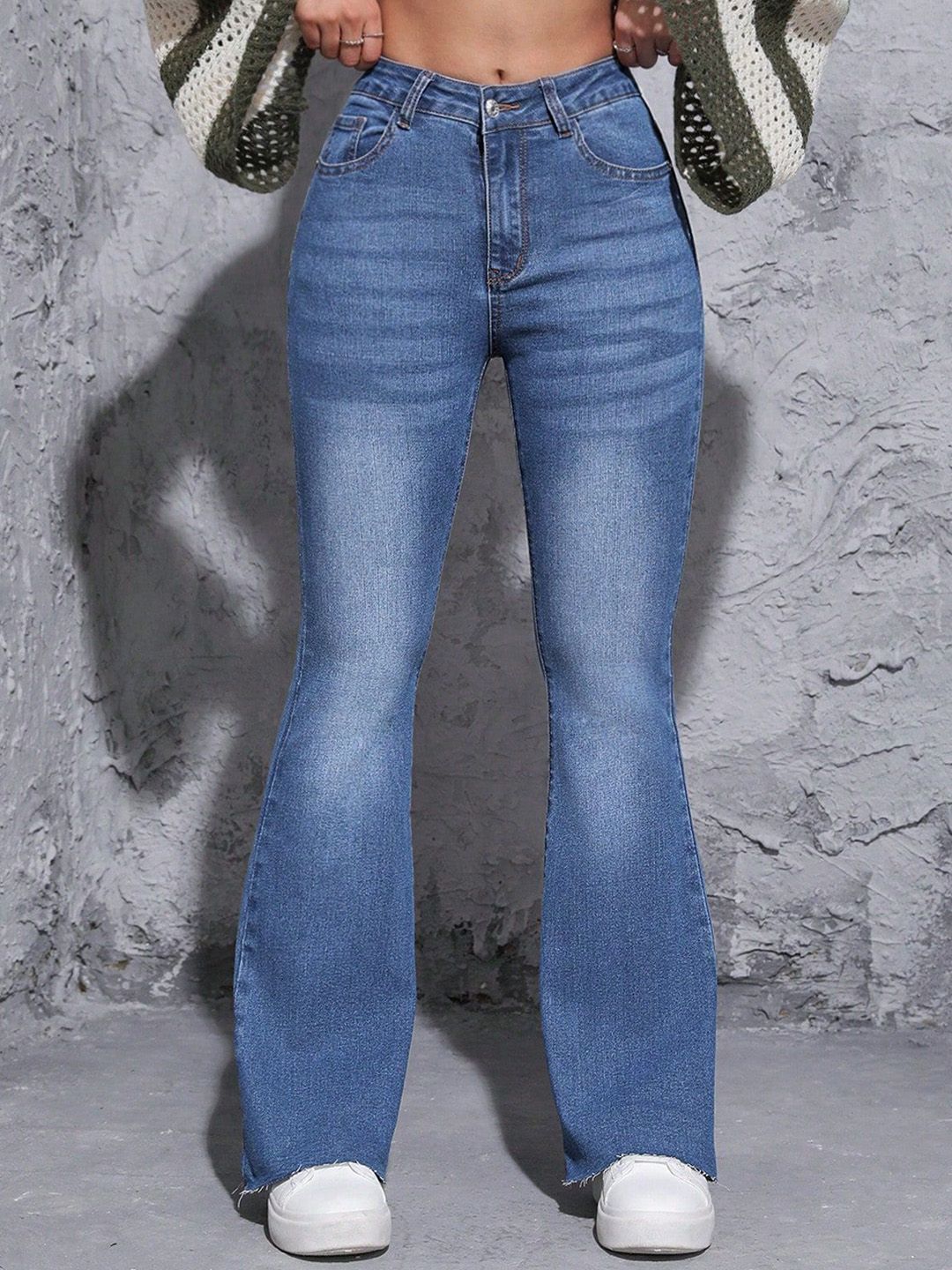 Kotty Women Bootcut High-Rise Stretchable Jeans
