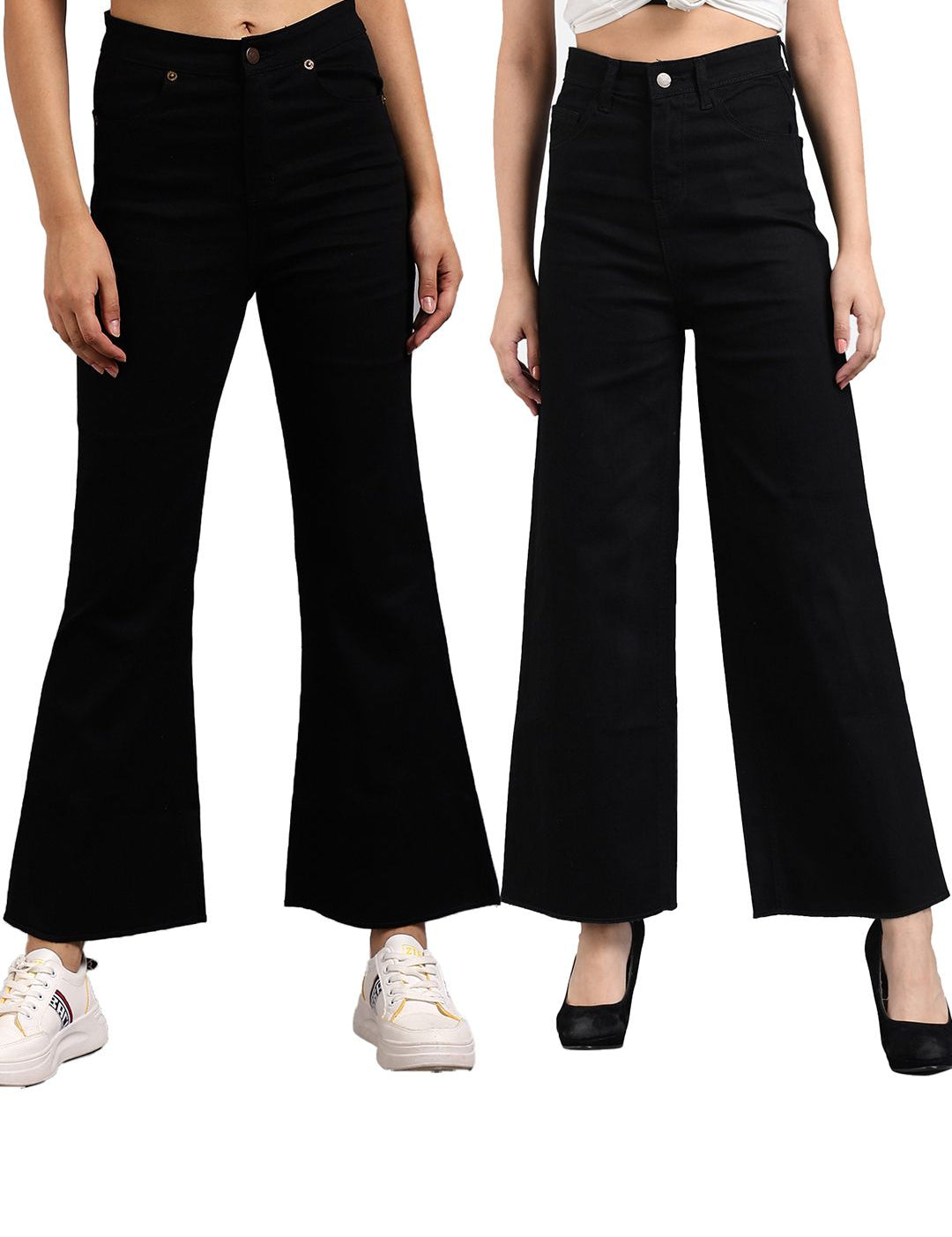 Kotty Women Flared High-Rise Stretchable Jeans