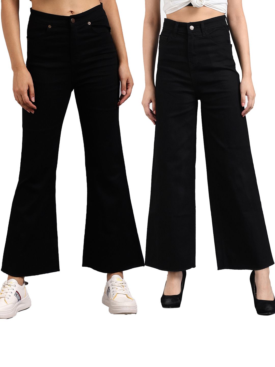 Kotty Women Flared High-Rise Stretchable Jeans