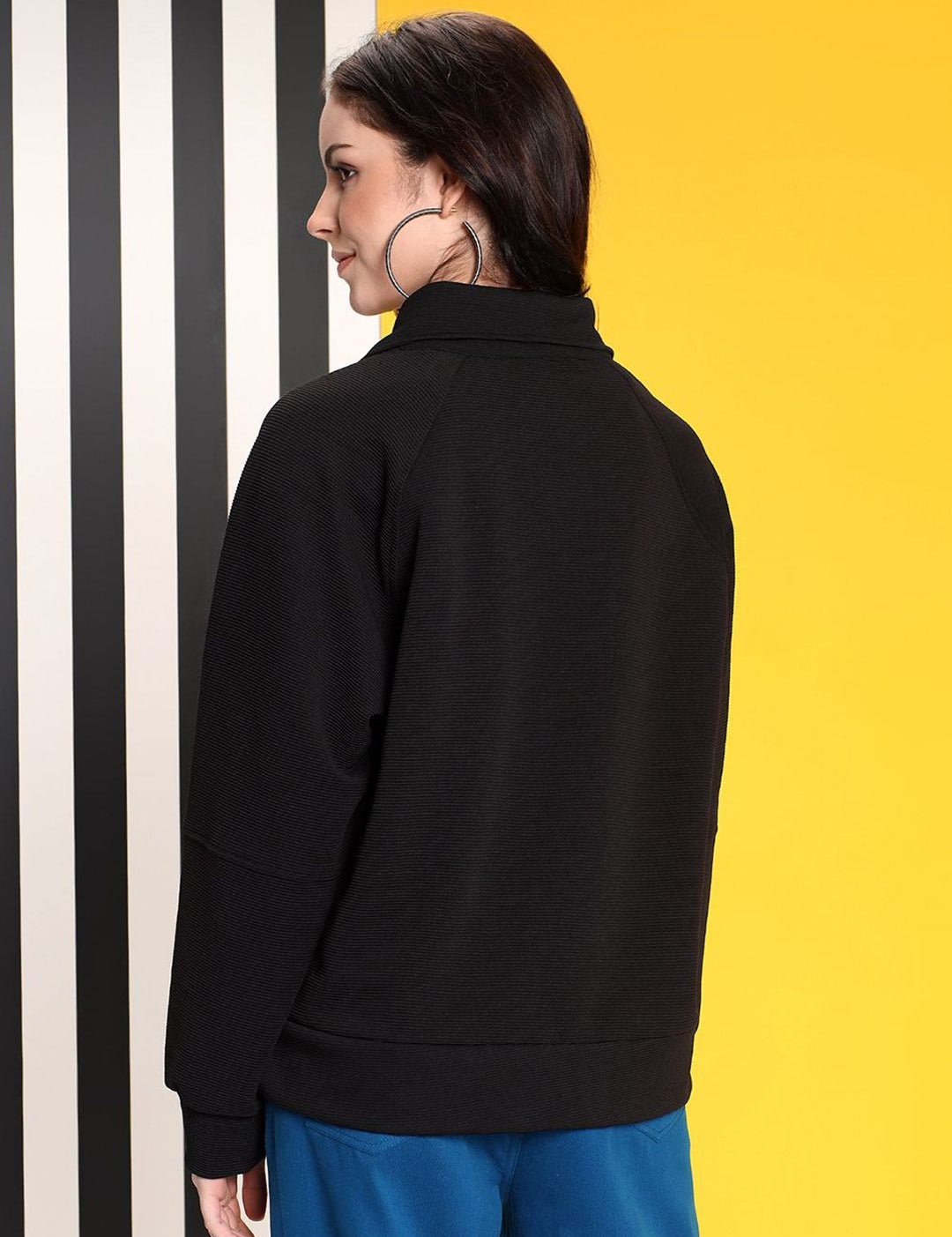 Kotty Women High Neck Sweatshirt