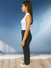 Kotty Women Relaxed Fit High-Rise Mildly Distressed Cotton Stretchable Jeans