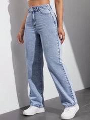 Kotty Women Straight Fit High-Rise Stretchable Jeans