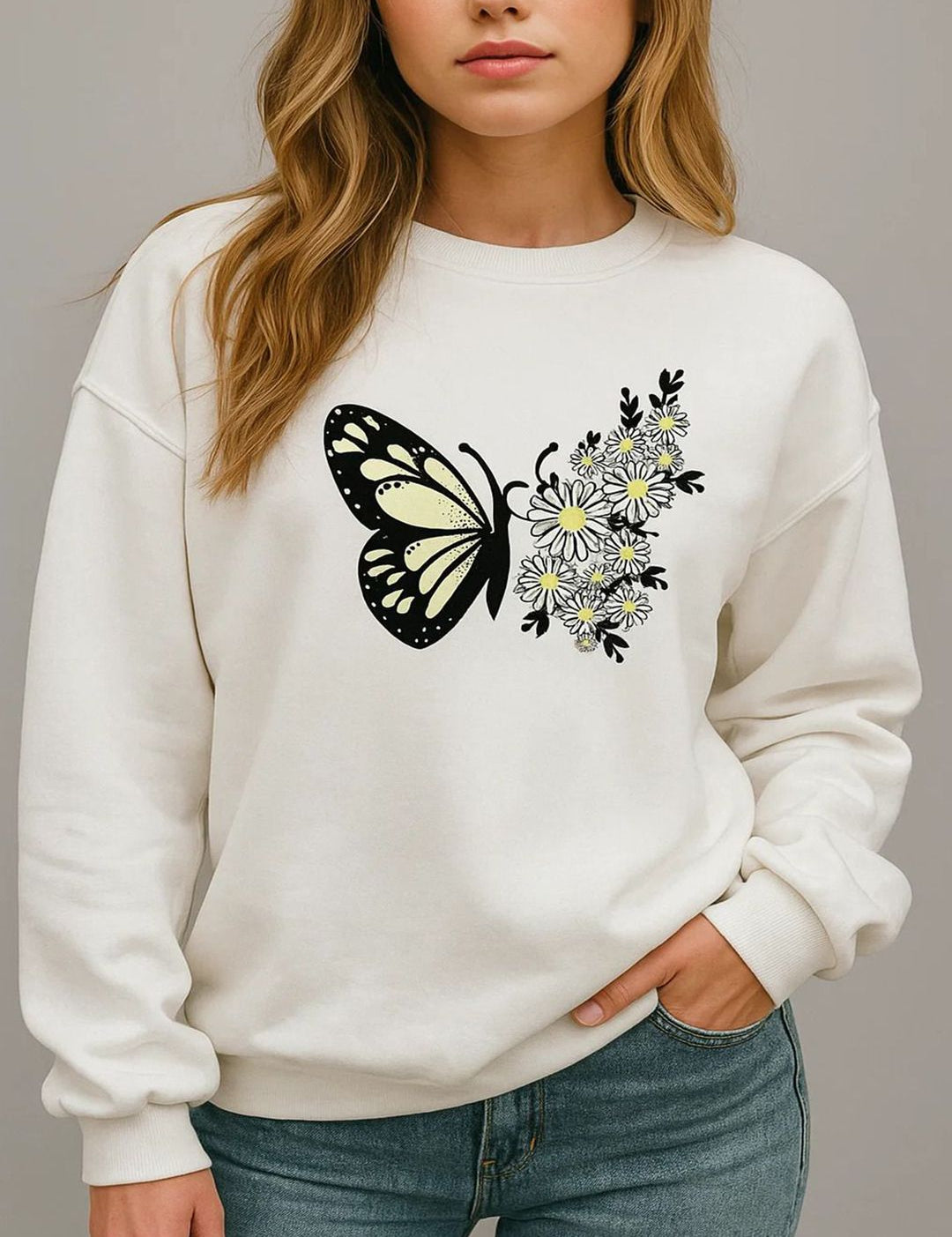 Kotty Women Graphic Printed Long Sleeves Sweatshirt