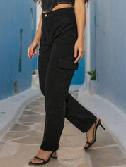 Kotty Women Cotton Straight Fit High-Rise Stretchable Jeans