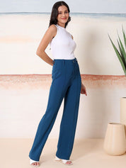 Kotty Relaxed-Fit Round Neck Crop-Top With Trousers Co-Ords
